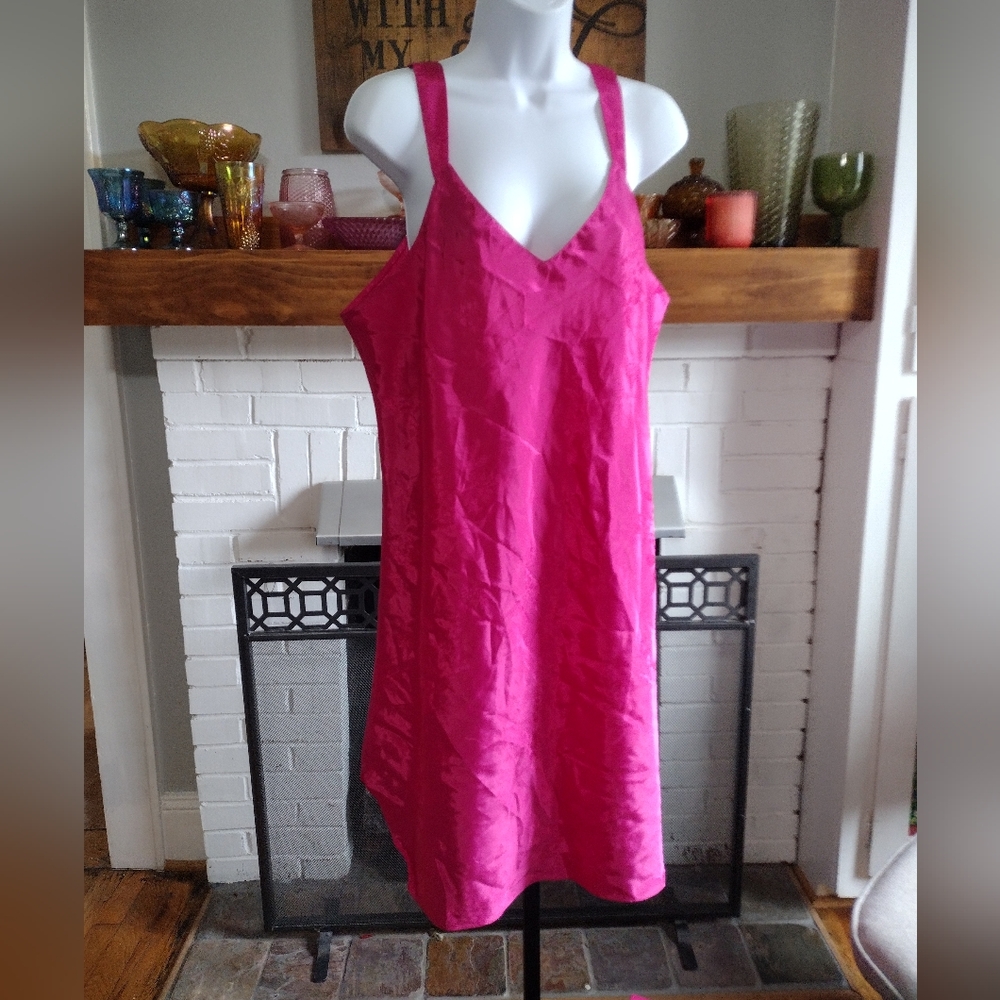 Vintage barbizon pink slip dress nightgown